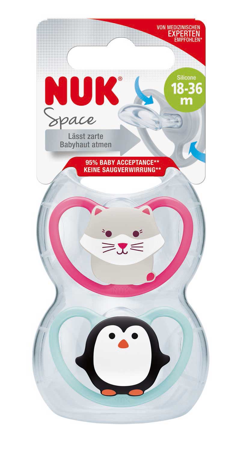 Nuk smoczek Space kotek rozowy 739501