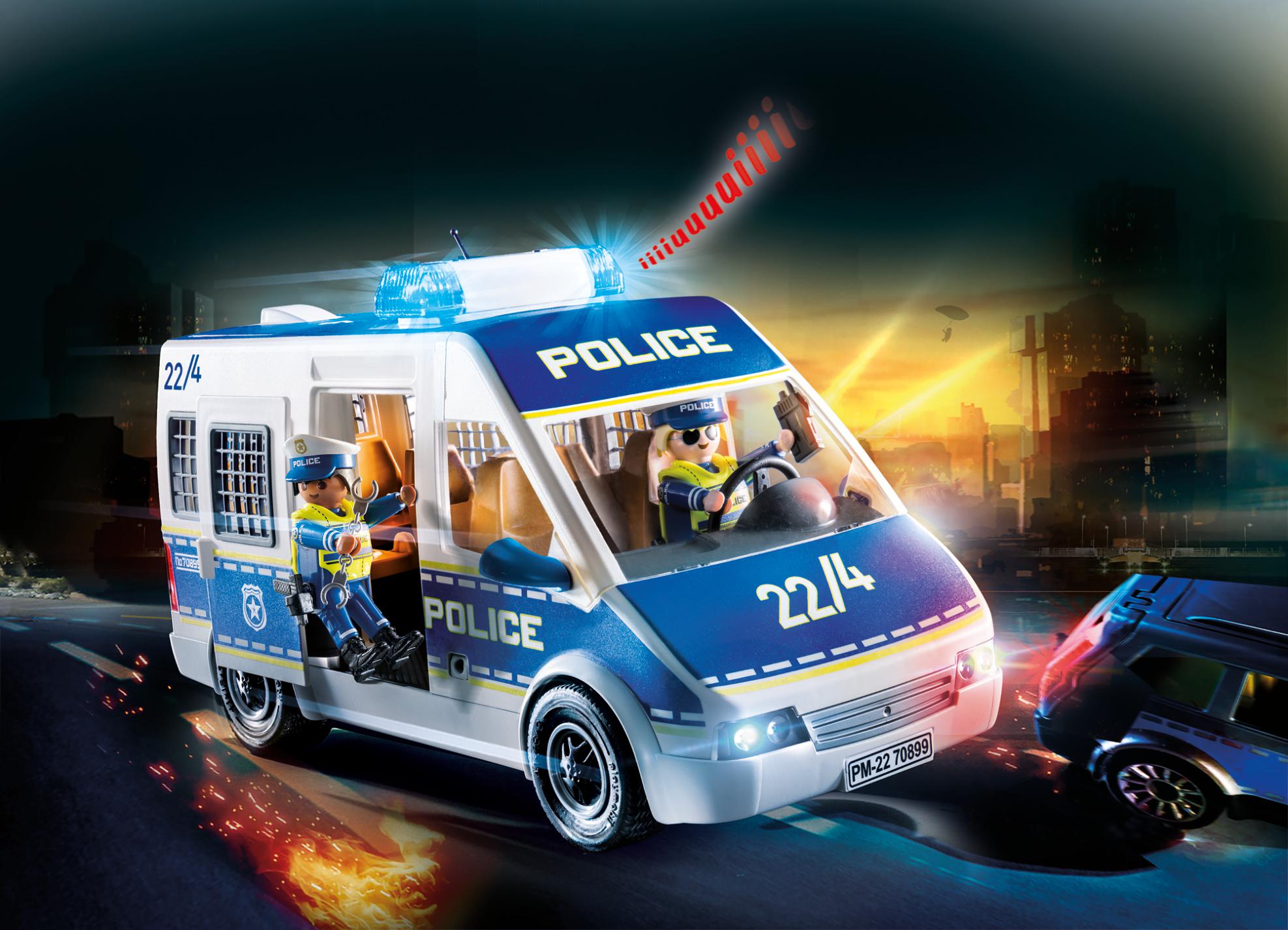 Playmobil 70899 Transporter policyjny ze światłem i dźwiękiem obrazek