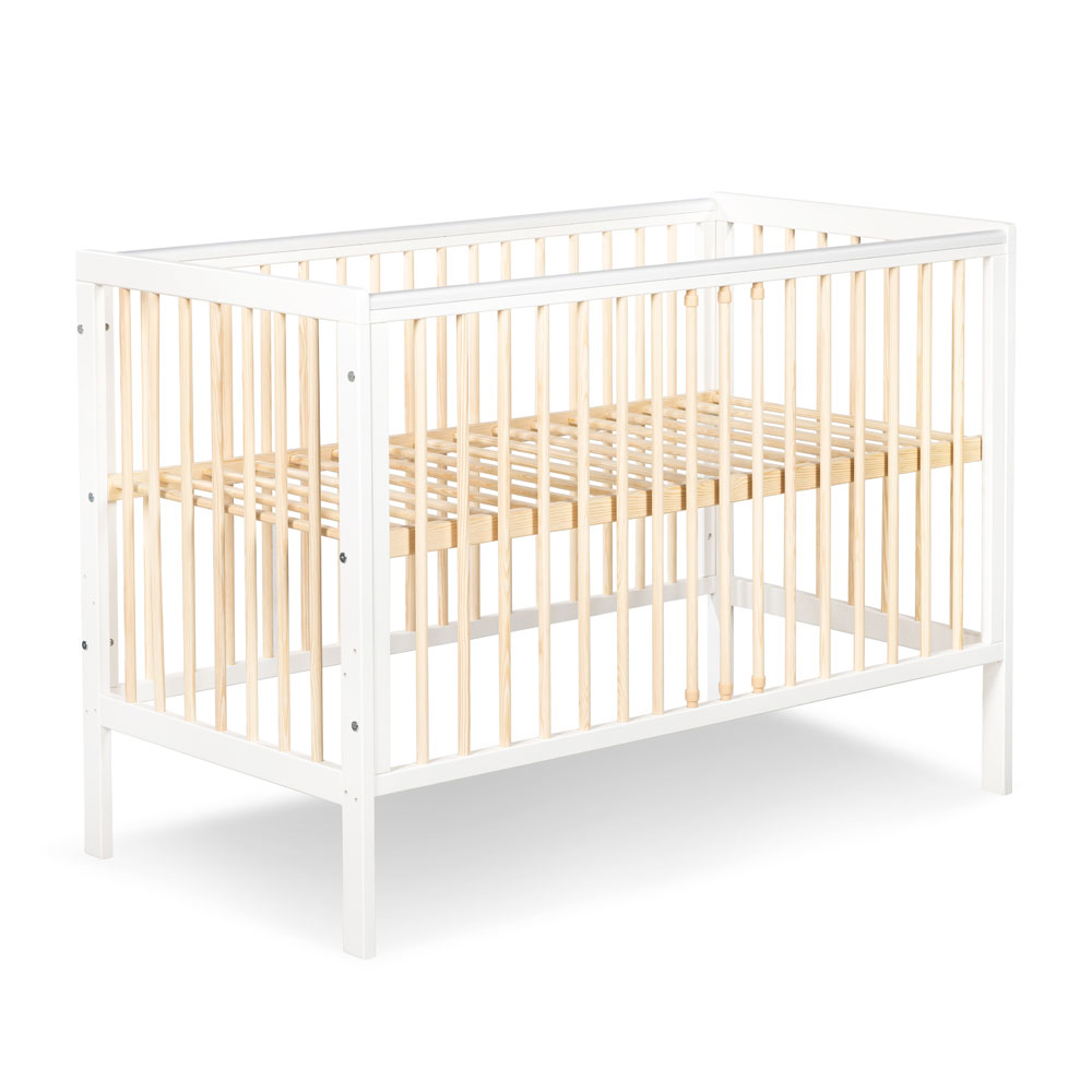 Łóżeczko TIMI biało sosnowe