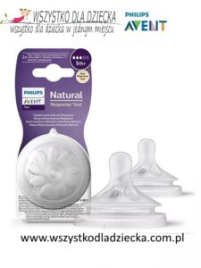 Philips Avent Responsywny Smoczek Natural przepływ wolny 1m+ SCY963 02
