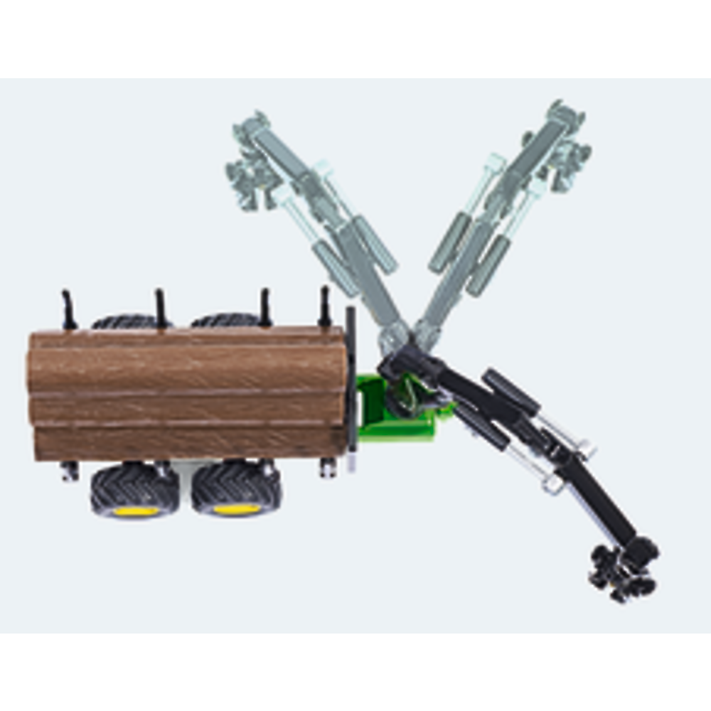 Siku Farmer - Traktor z przyczepą leśną