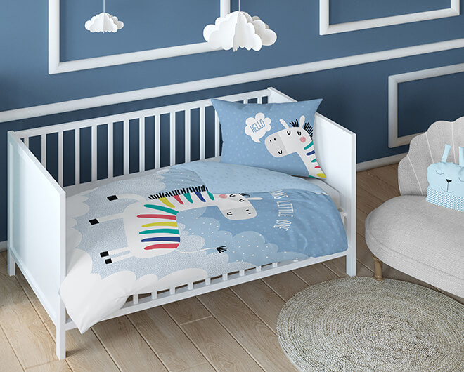 Posciel Bawelniana dwustronna 2el 100x135 Zebra 04