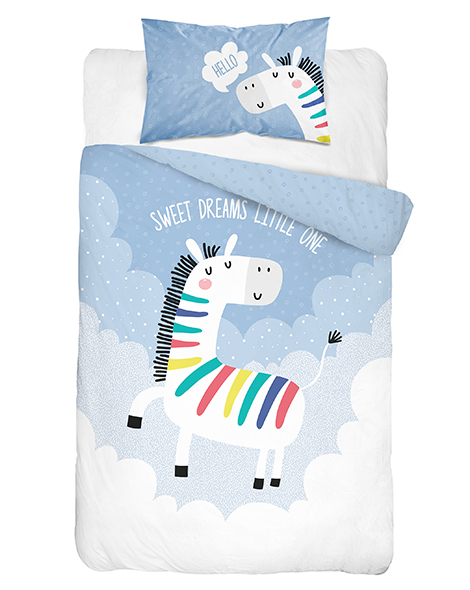 Posciel Bawelniana dwustronna 2el 100x135 Zebra