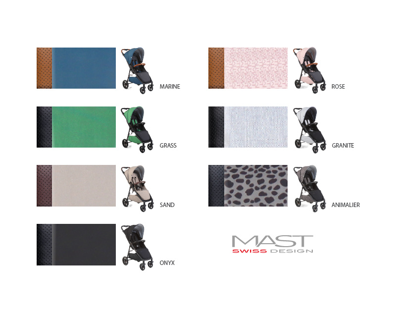 Wózek spacerowy MAST M4 dostępne kolory do wyboru