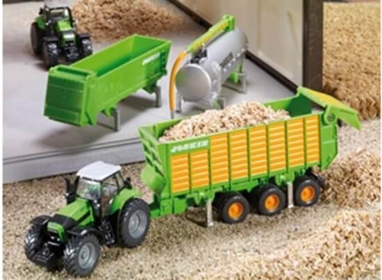 Siku 1848 Traktor DEUTZ FAHR z zestawem przyczep Joskin Siku 1848 Traktor DEUTZ FAHR z zestawem przyczep Joskin