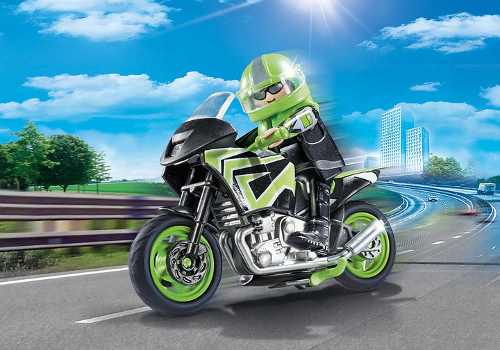 Playmobil Motocyklista z motorem Pojazdy Plec Chlopcy Playmobil Motocyklista z motorem Pojazdy Plec Chlopcy