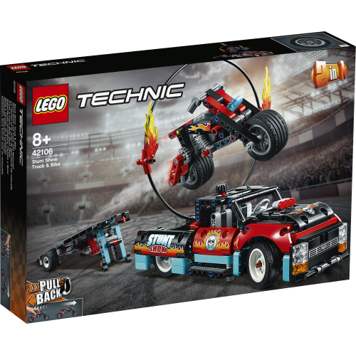 LEGO Technic Furgonetka i motocykl kaskaderski