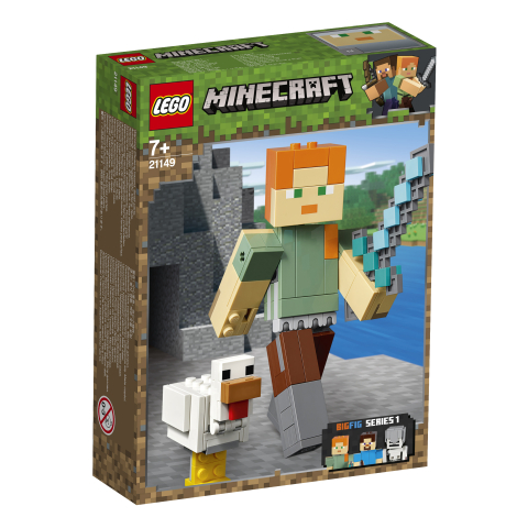LEGO Minecraft BigFig - Alex z kurczakiem