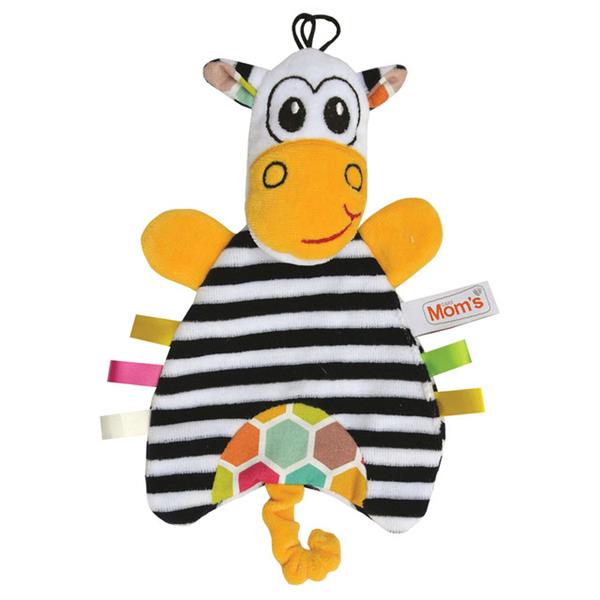 zabawka welurowa pacynka zebra