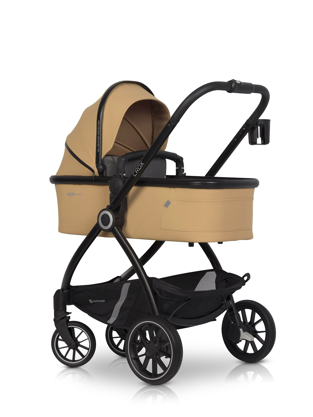 wozek dzieciecy 2w1 euro cart crox camel