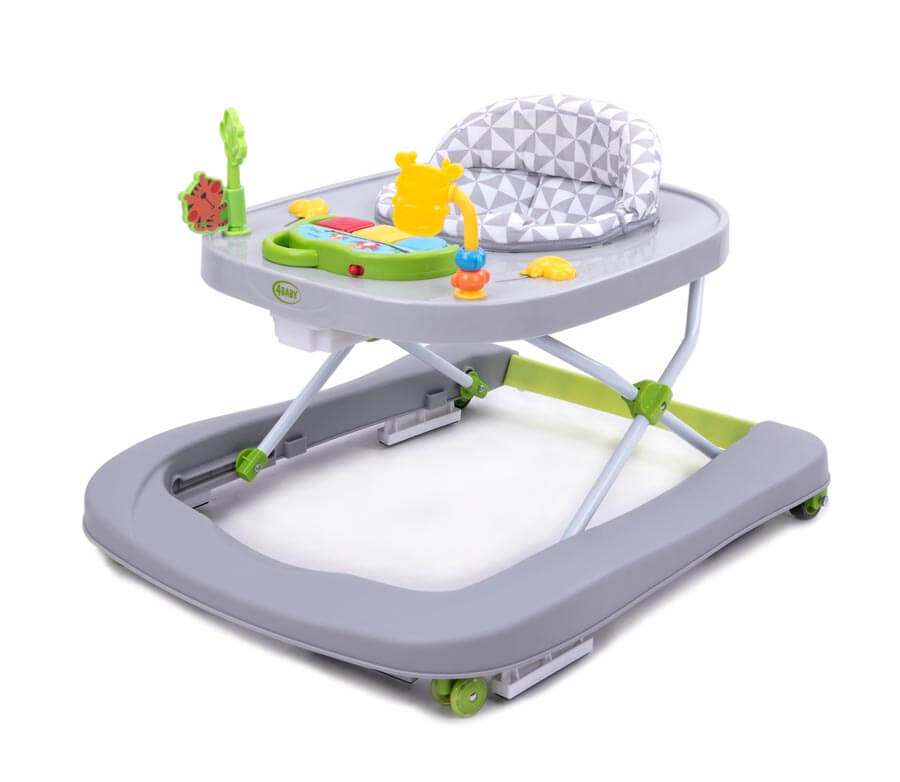 4Baby Walk'n push chodzik pchacz 2w1 kolor lightgrey szary