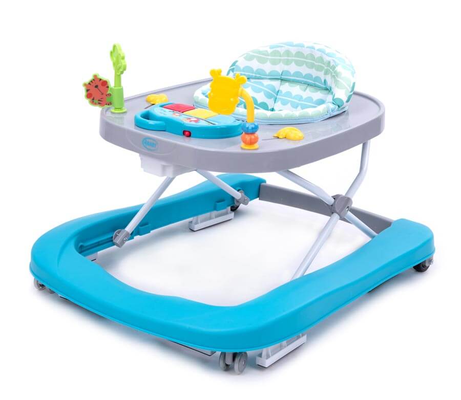 4Baby Walk'n push chodzik pchacz 2w1 kolor turkusowy niebieski