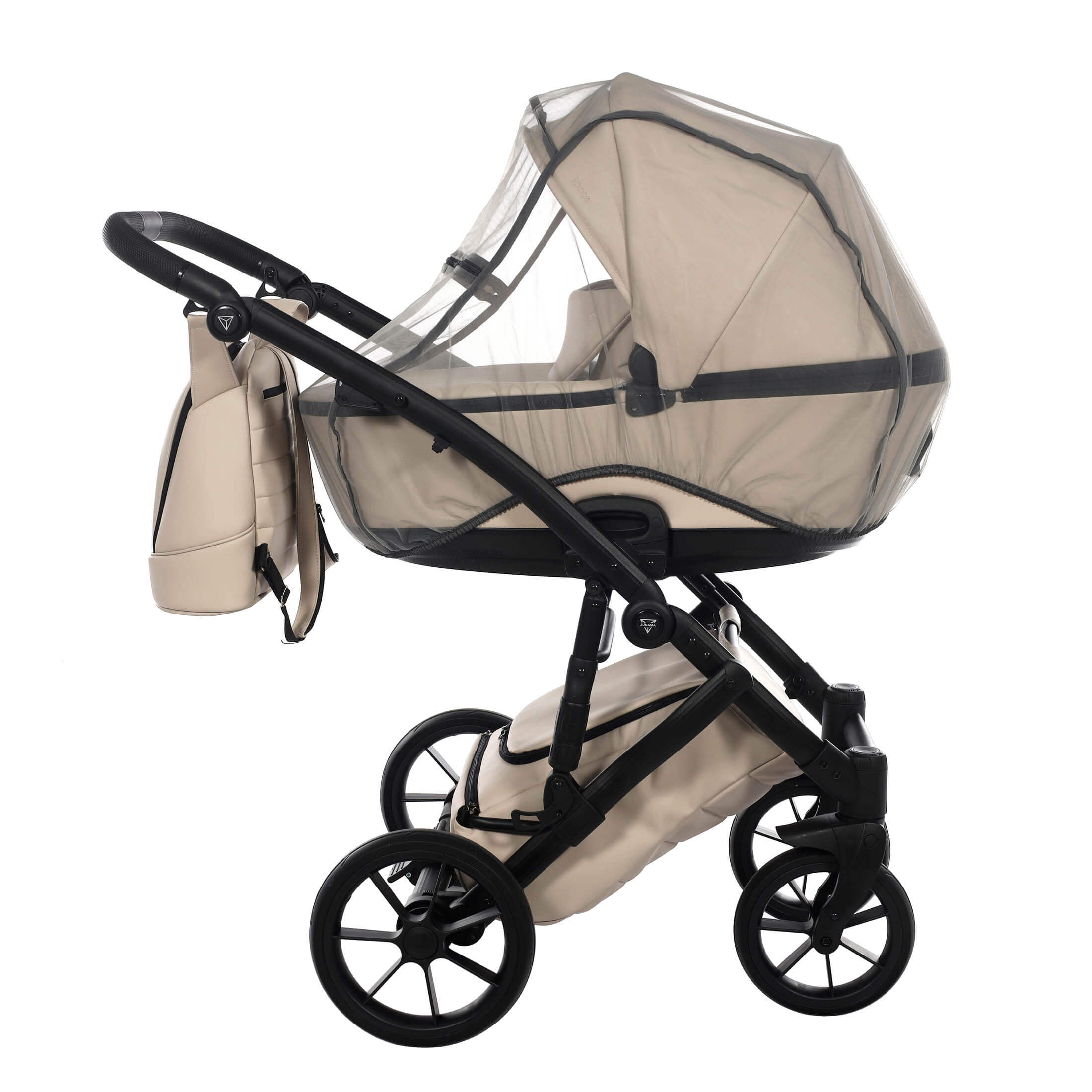 Junama Space Eco Eko wozek 2w1 wielofunkcyjny gleboko spacerowy kolor 02 bezowy 7