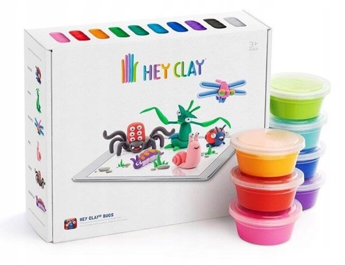 HEY CLAY SE005 MASA PLASTYCZNA ROBACZKI PLASTELINA dla dzieci
