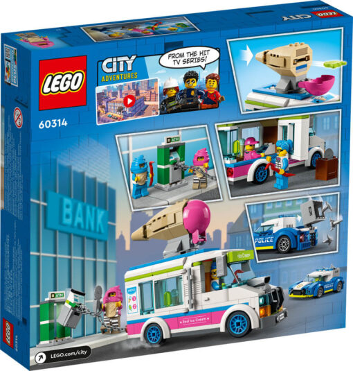 Klocki LEGO® City 60314 Policyjny poscig za furgonetka z lodami