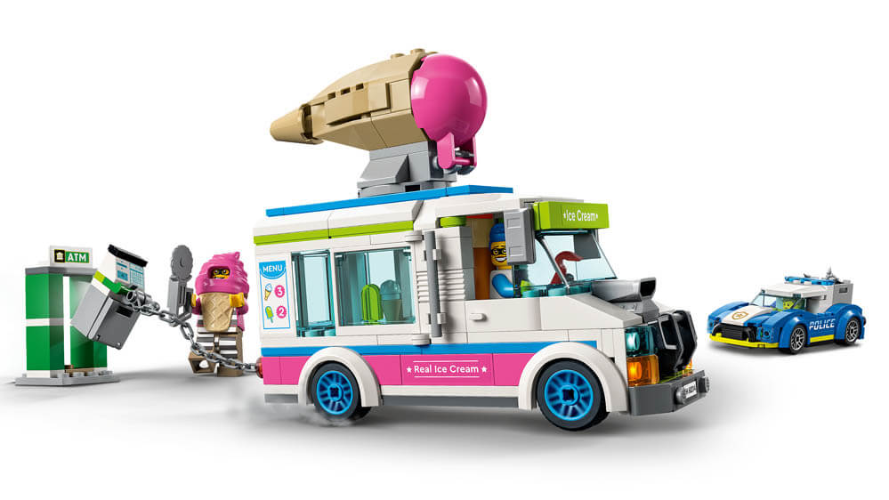 LEGO® City 60314 Policyjny poscig za furgonetka z lodami
