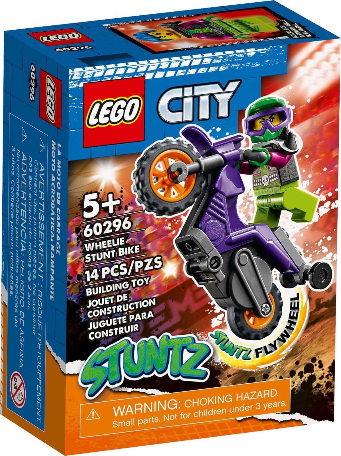 LEGO City 60296 Wheelie na motocyklu kaskaderskim