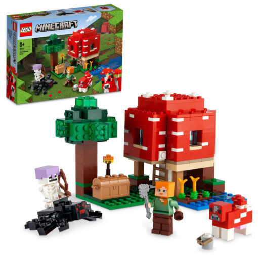 Zestaw LEGO® Minecraft 21179 Dom w grzybie