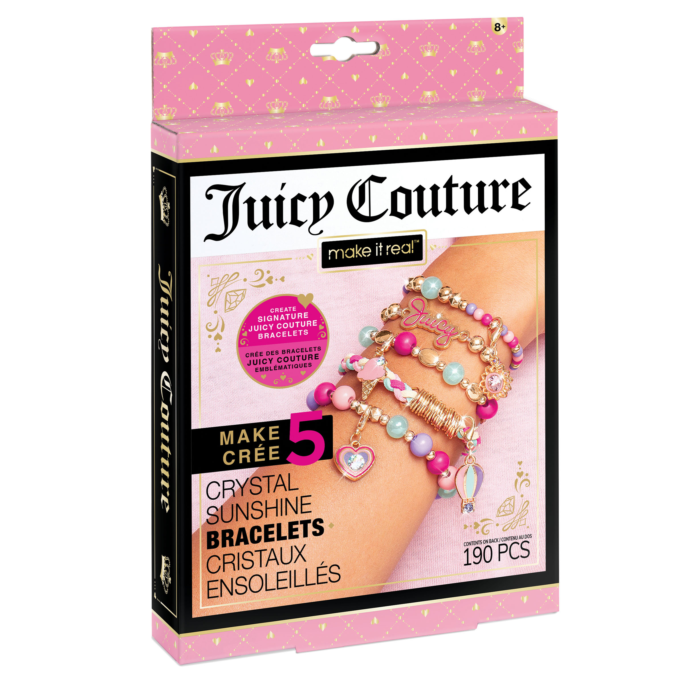 MAKE IT REAL Zestaw do robienia bransoletek Juicy Mini Crystal Sunshine