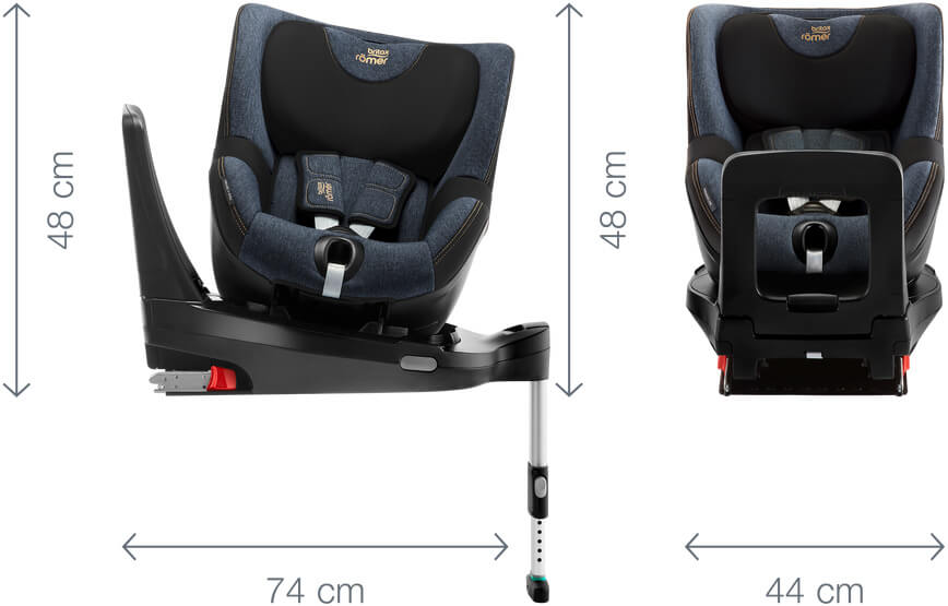Britax Romer DUALFIX M I SIZE obrotowy fotelik samochodowy RWF 0 18 kg wymiary fotelika