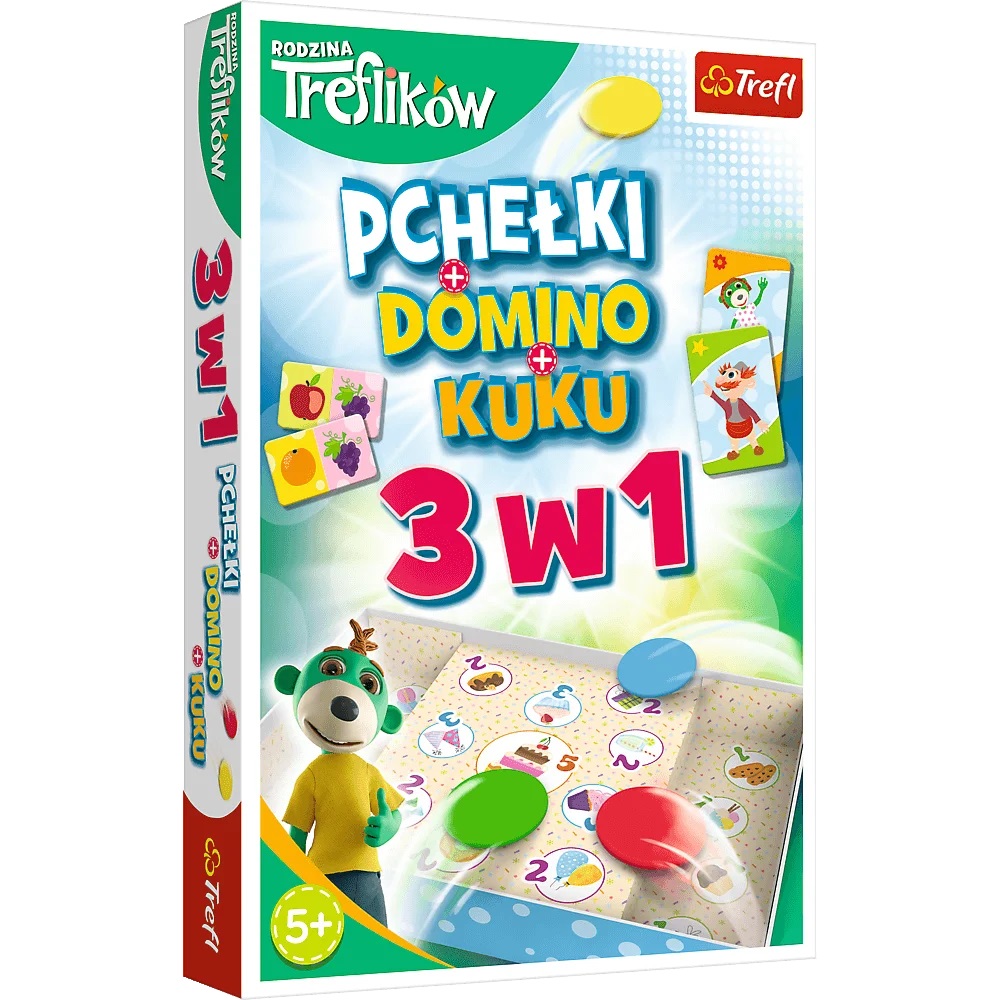Trefliki 3w1 Domino Pchełki Kuku
