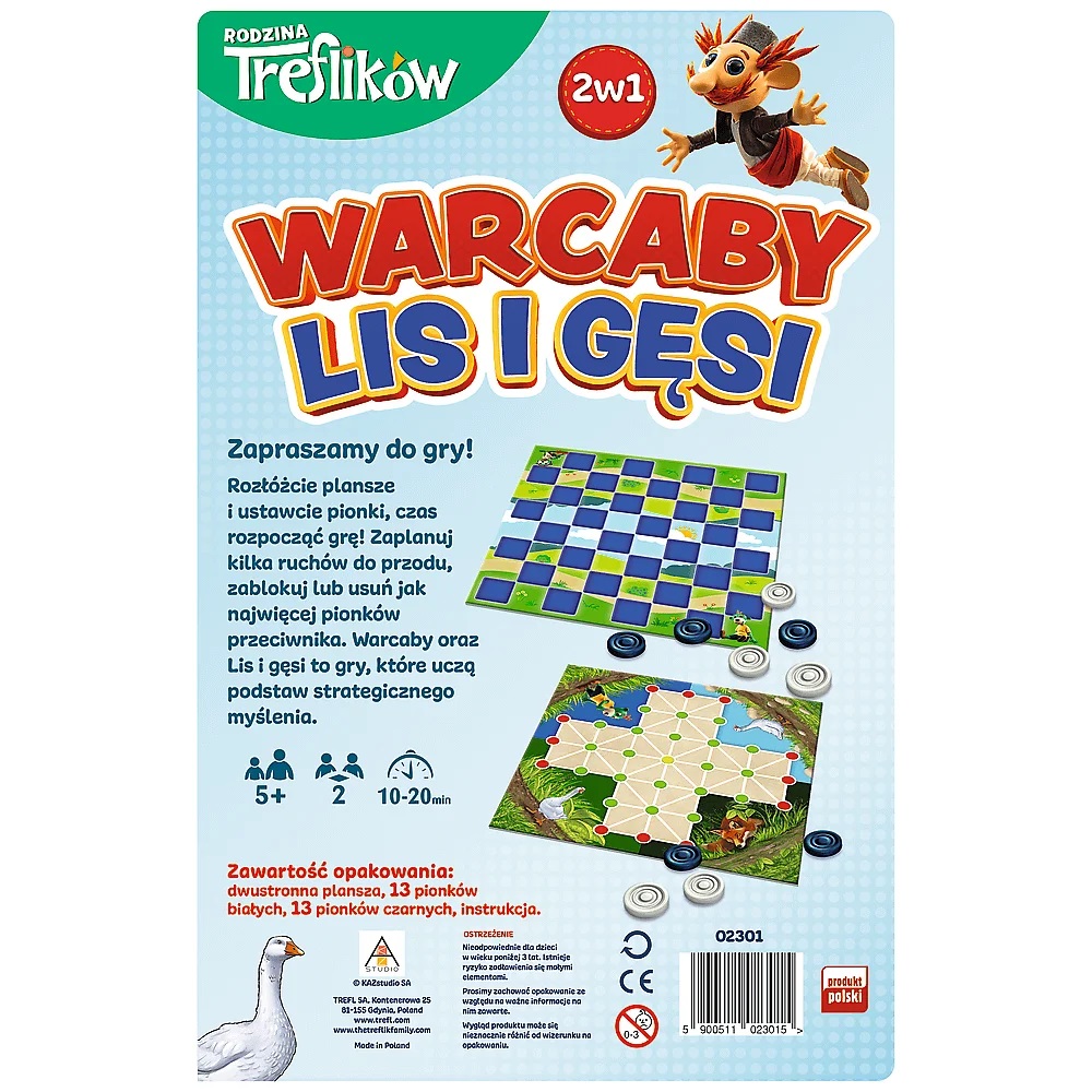 trefl Warcaby / Lis i Gęsi