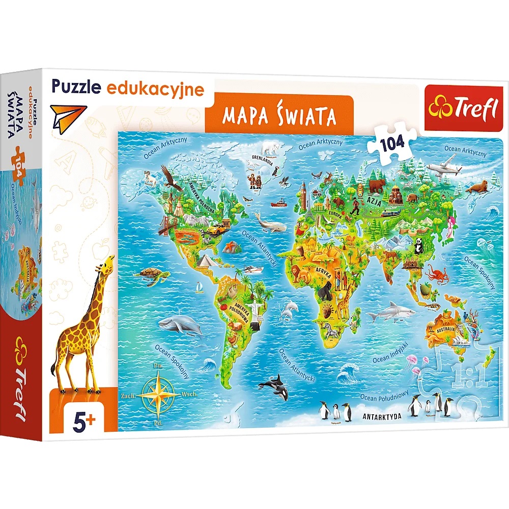 15557 Mapa świata dla dzieci