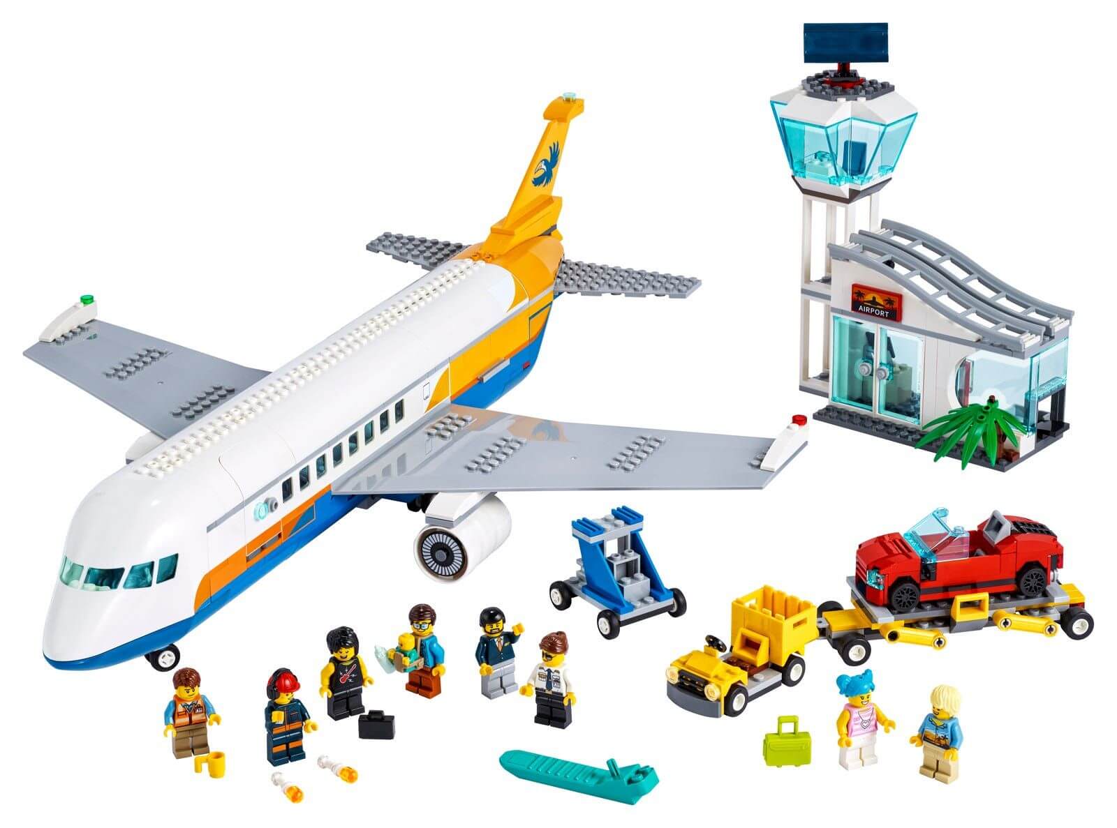 LEGO 60262 City Samolot pasazerski figures