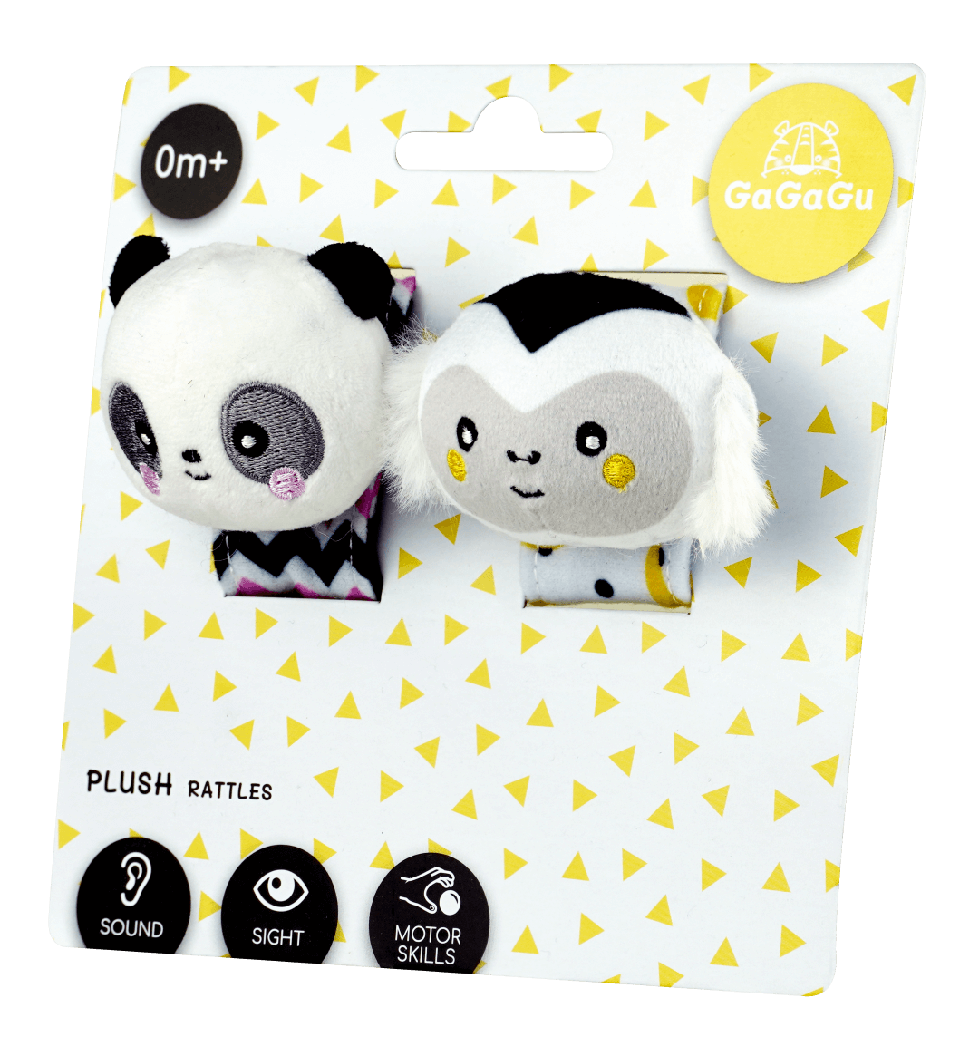 Grzechotki na raczki Malpa i Panda