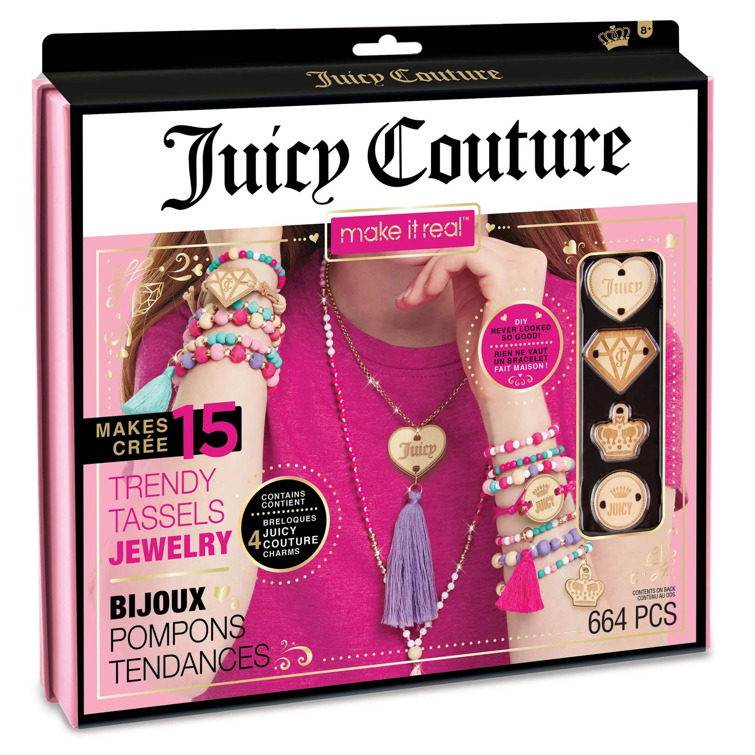 MAKE IT REAL Zestaw do tworzenia bransoletek Juicy Couture Trendy Tassels