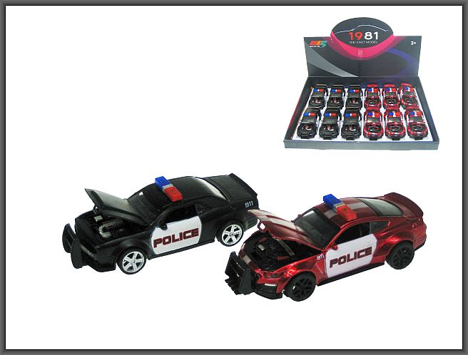 Auto POLICJA z otwierana maska HX118