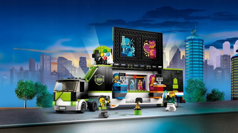 LEGO CITY Ciezarowka na turniej gier 60388 Stan opakowania oryginalne