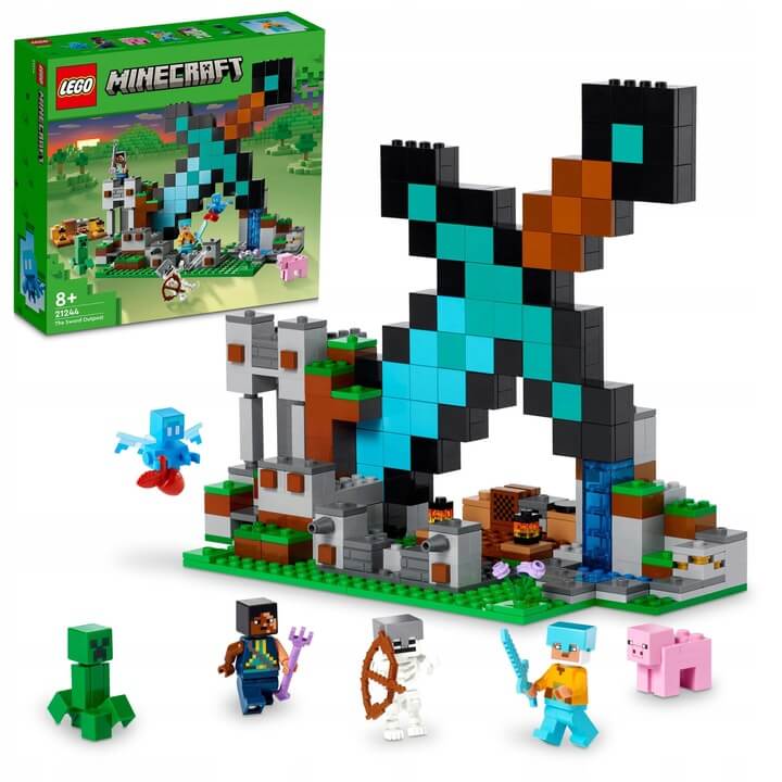 Zestaw Klocki LEGO Minecraft Bastion miecza 21244 Zestaw Klocki LEGO Minecraft Bastion miecza 21244
