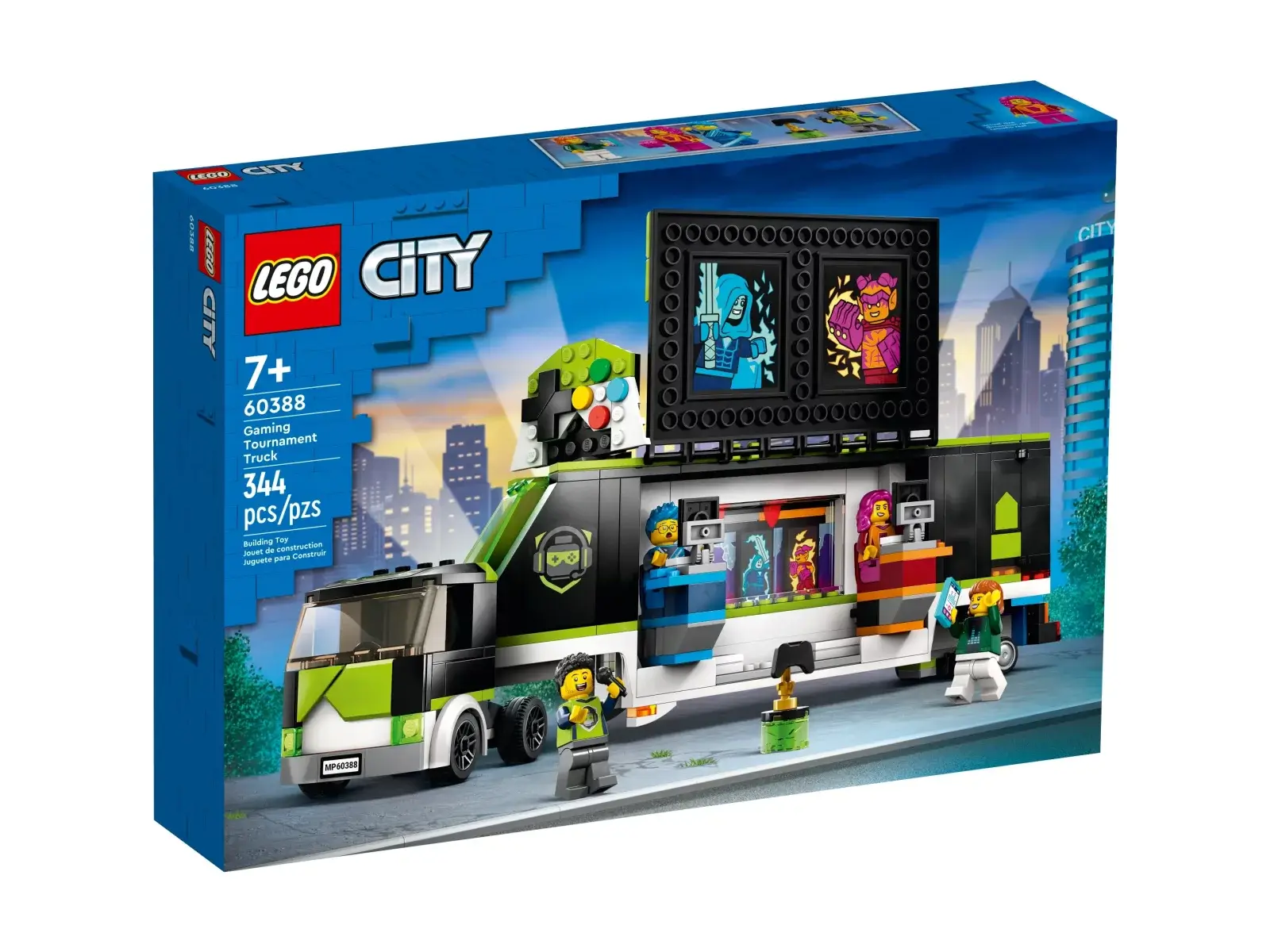 Zestaw Lego City 60388 ciezarowka na turniej gier Bastion Miecza 1