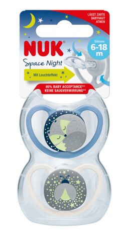 736619 Smoczek usp Space Night 2 szt chlopiec opak