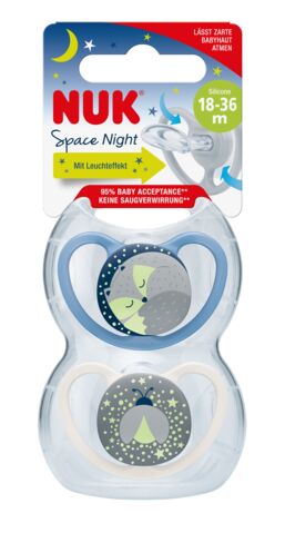 739658 Smoczek usp Space Night 2 szt chlopiec opak