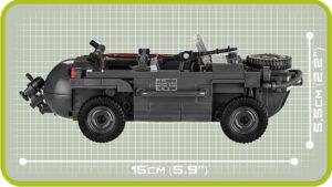 COBI 2403 VW Typ 166 Schwimmwagen wymiary COBI 2403 VW Typ 166 Schwimmwagen wymiary