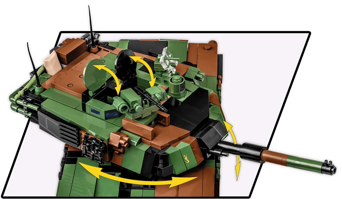 COBI 2623 M1A2 SEPv3 Abrams ruchome elementy wiezy