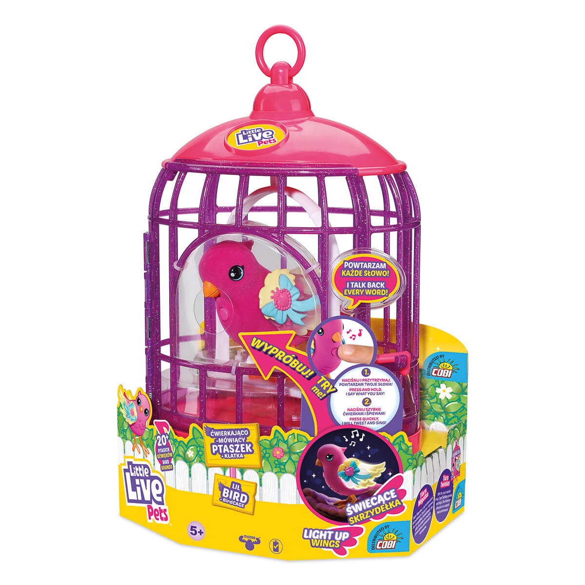 Little Live Pets interaktywny ptaszek w klatce
