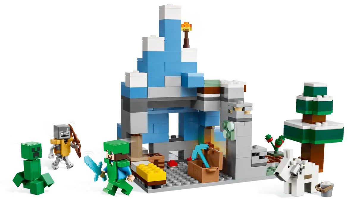 lego minecraft 21243 osniezone szzyty