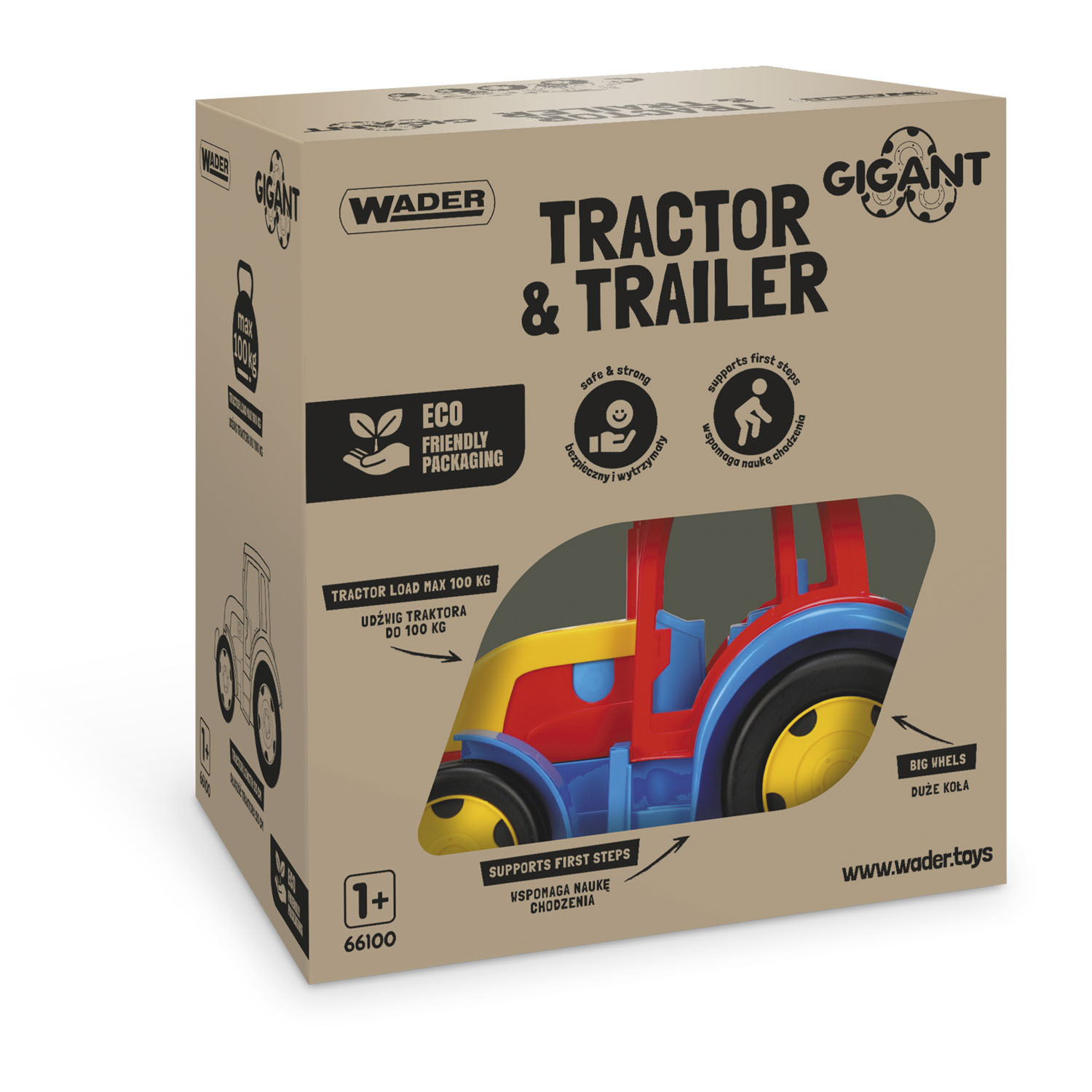 GIGANT traktor z naczepą 66100