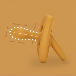 suavinex smoczek silikonowy 6 18m fizjologiczny sx musztardowy