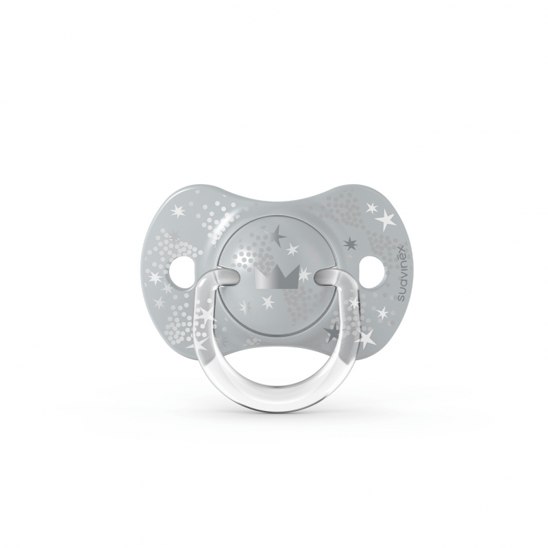 suavinex smoczek fizjologiczny sx pro spread joy 0 6m szara korona