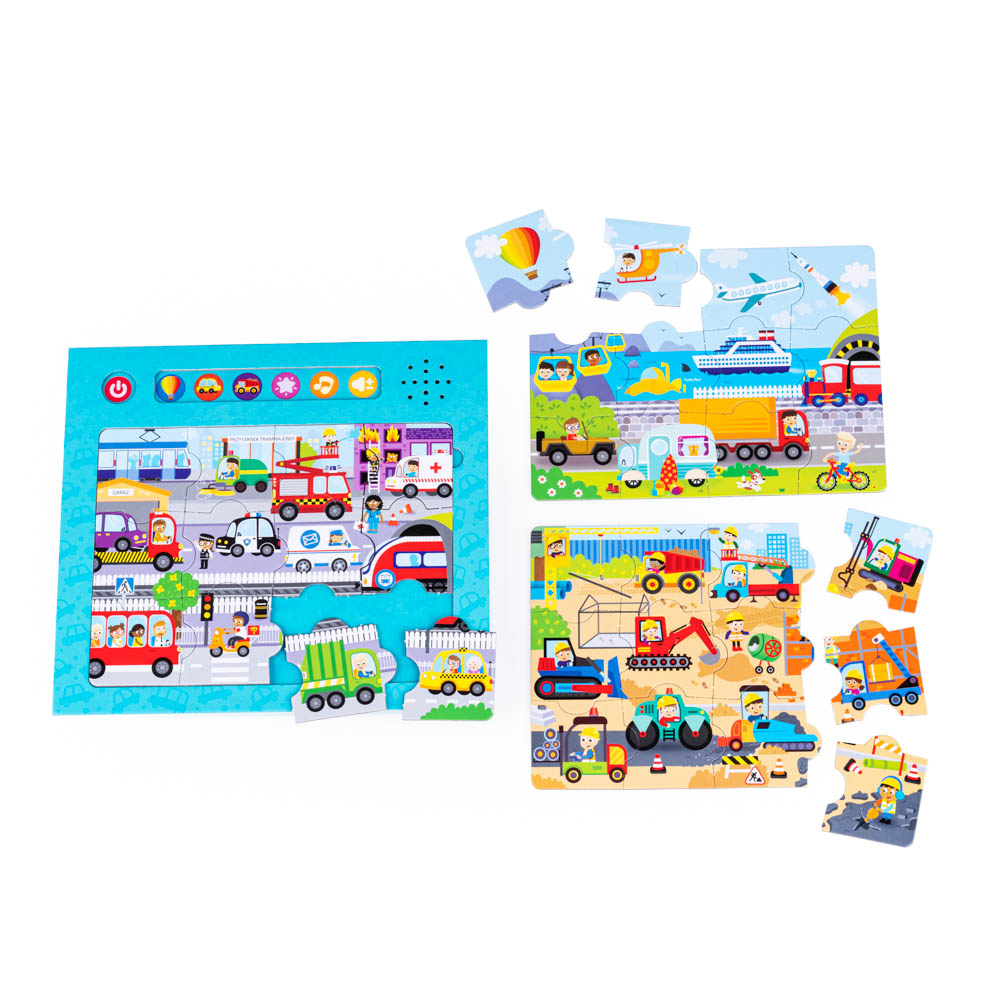 Puzzle Dźwięki wokół nas Pojazdy 82719