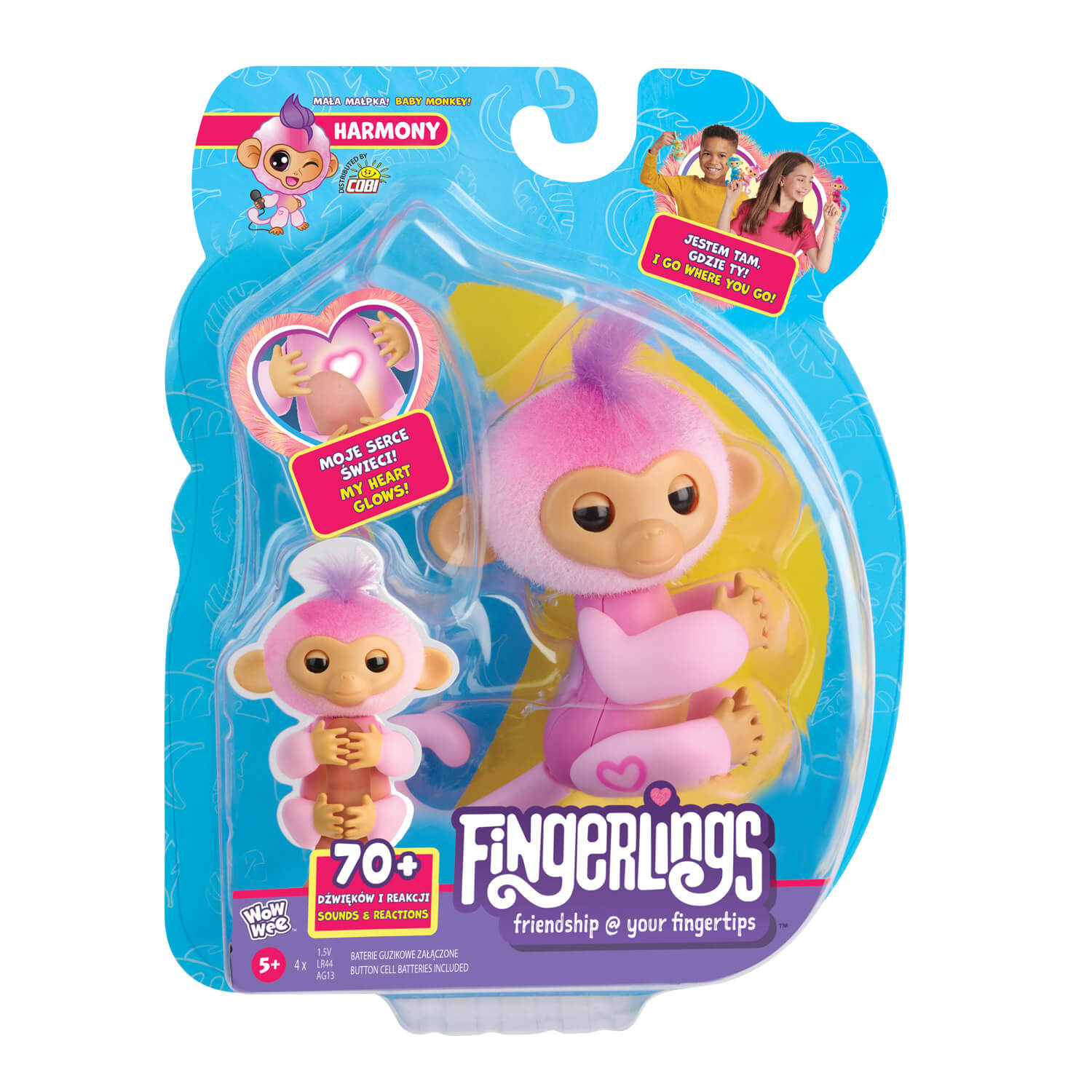 3111 fingerlings małpka różowa HARMONY