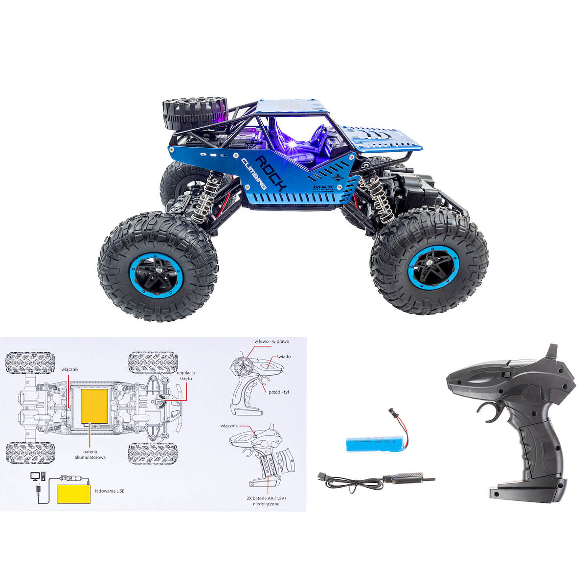 Auto sterowane OFF ROAD SP83978 zestaw