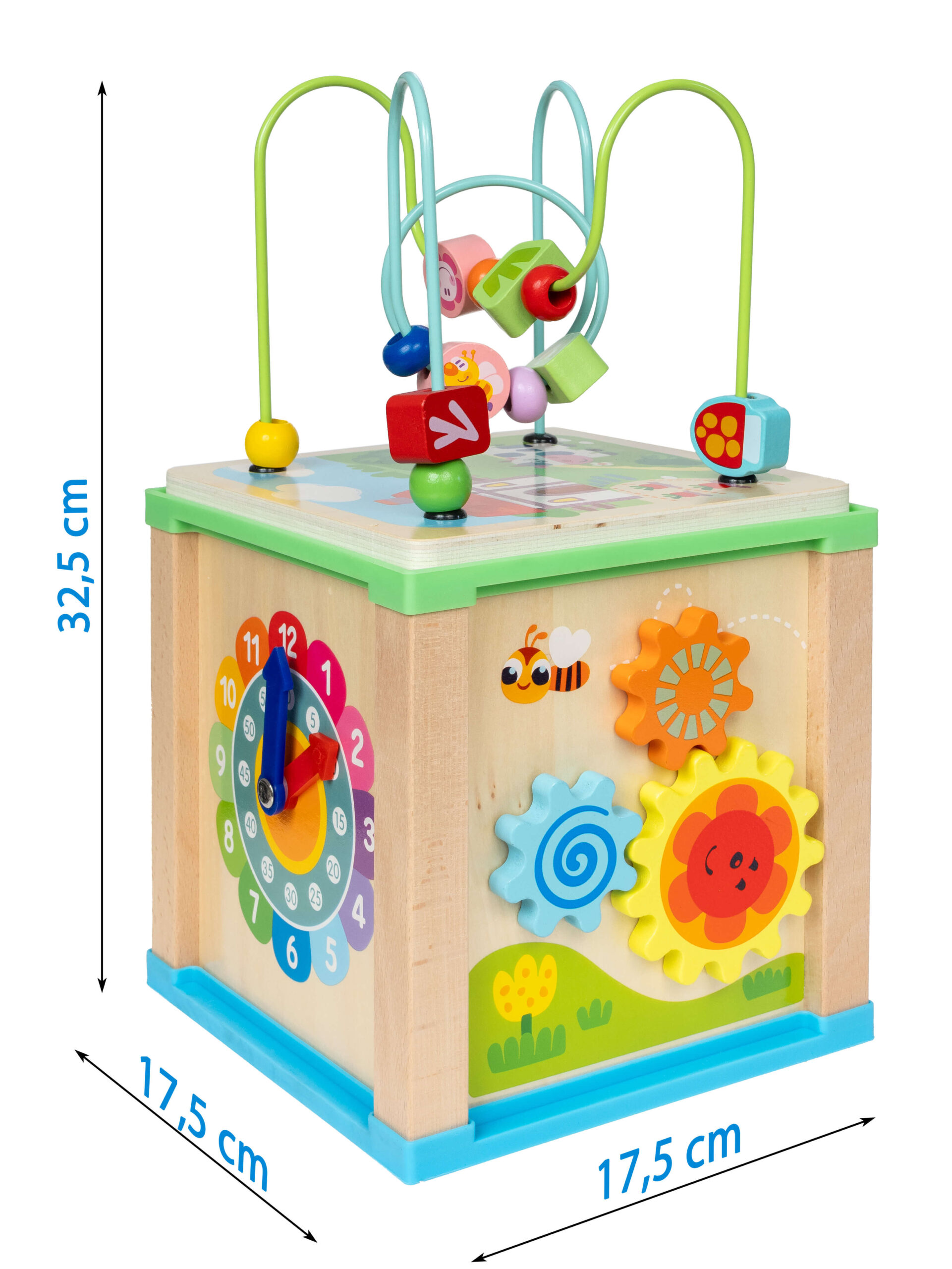 Drewniana kostka aktywizujaca wymiary SPW84950