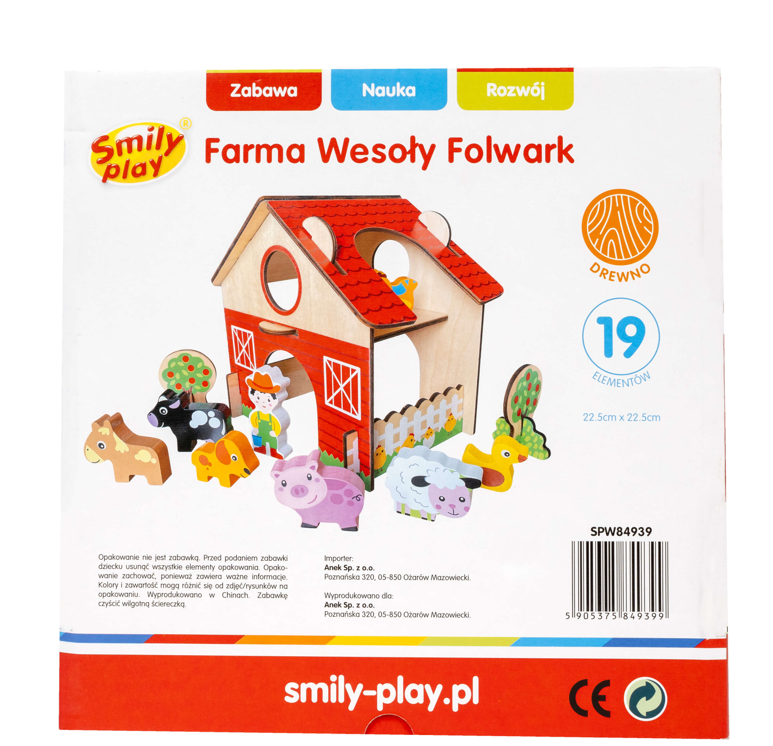Drewniany domek farma opakowanie SPW84939