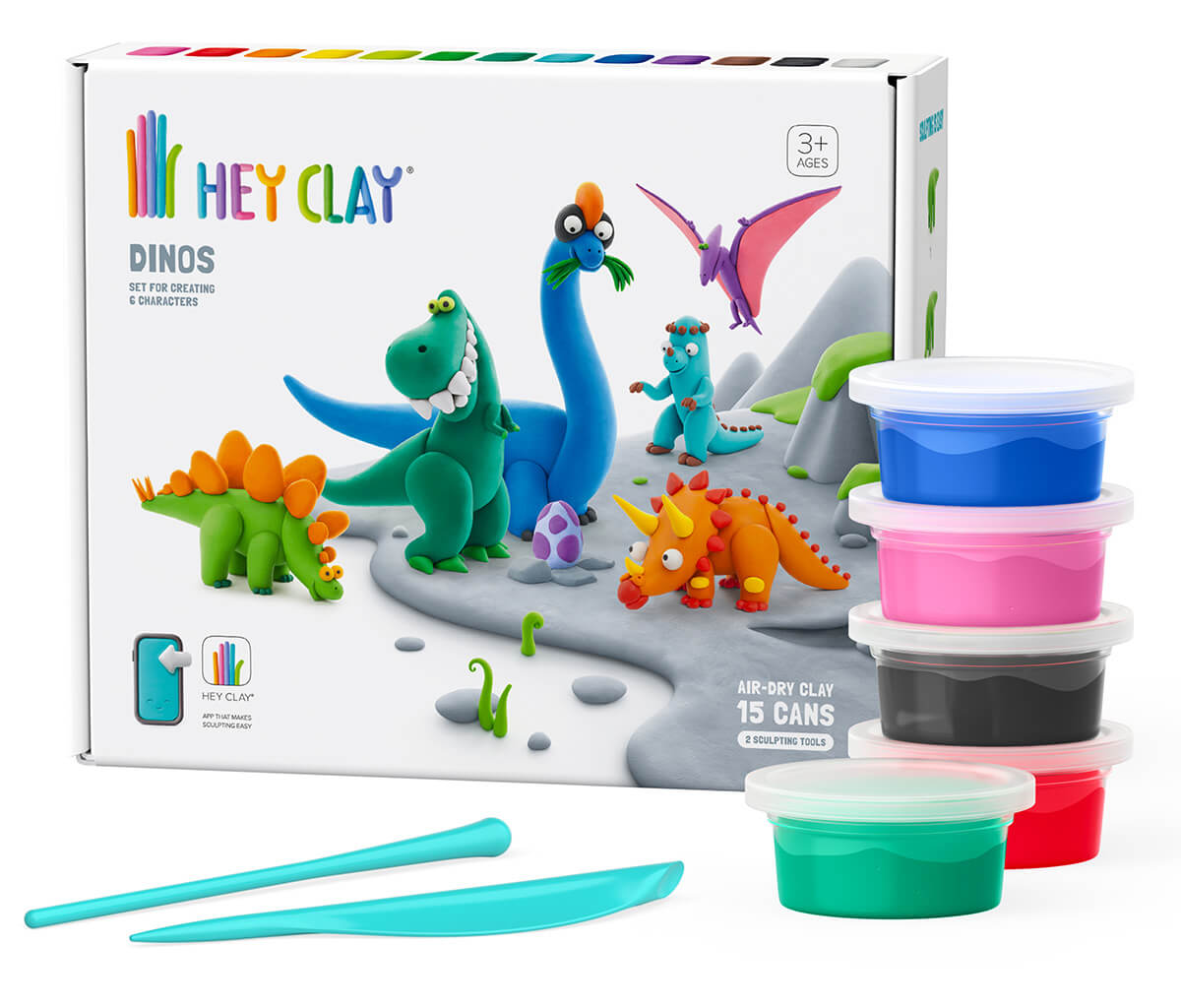 Hey Clay DINOZAURY mega zestaw