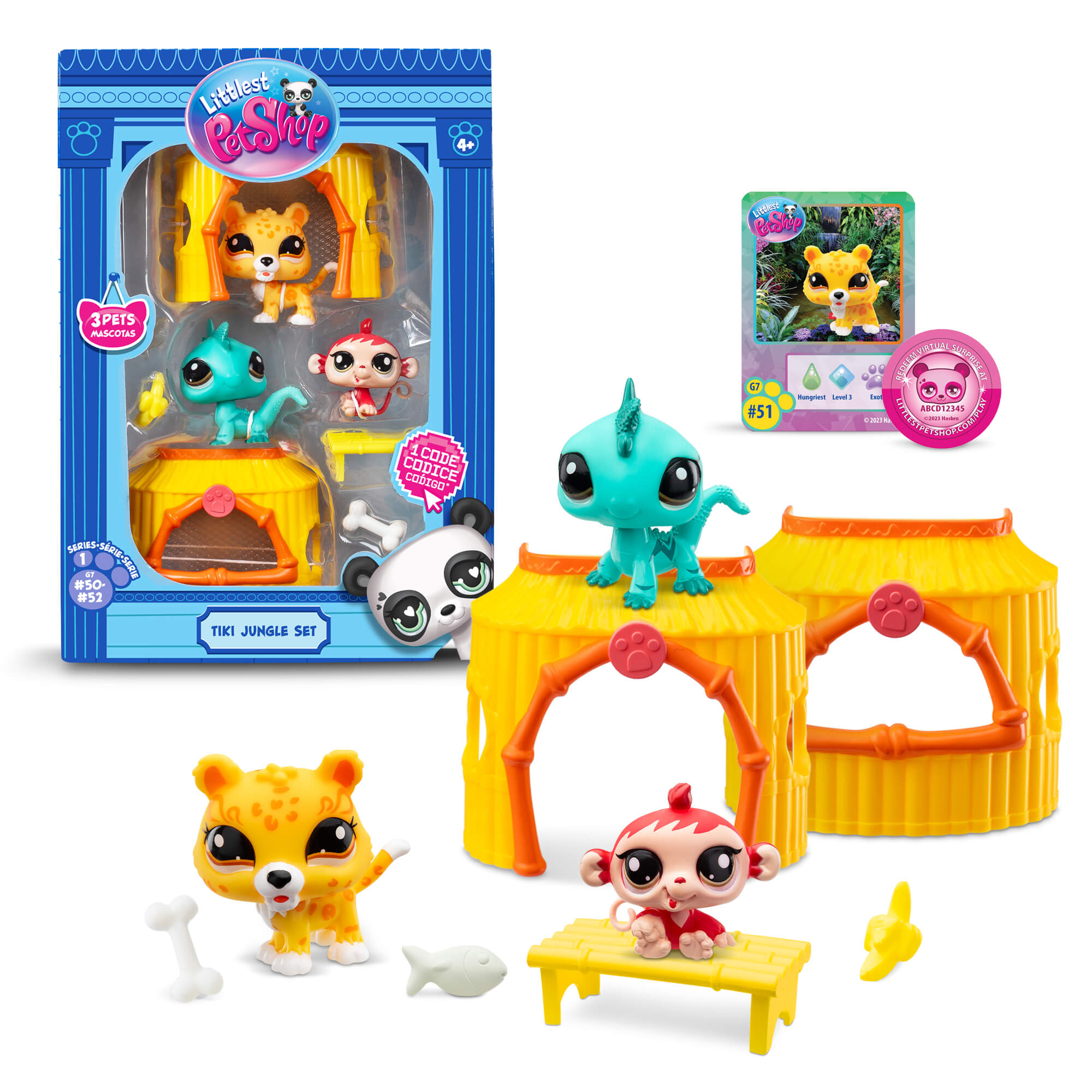 Littlest Pet Shop ZESTAW DZUNGLA 3 figurki Littlest Pet Shop ZESTAW DZUNGLA 3 figurki